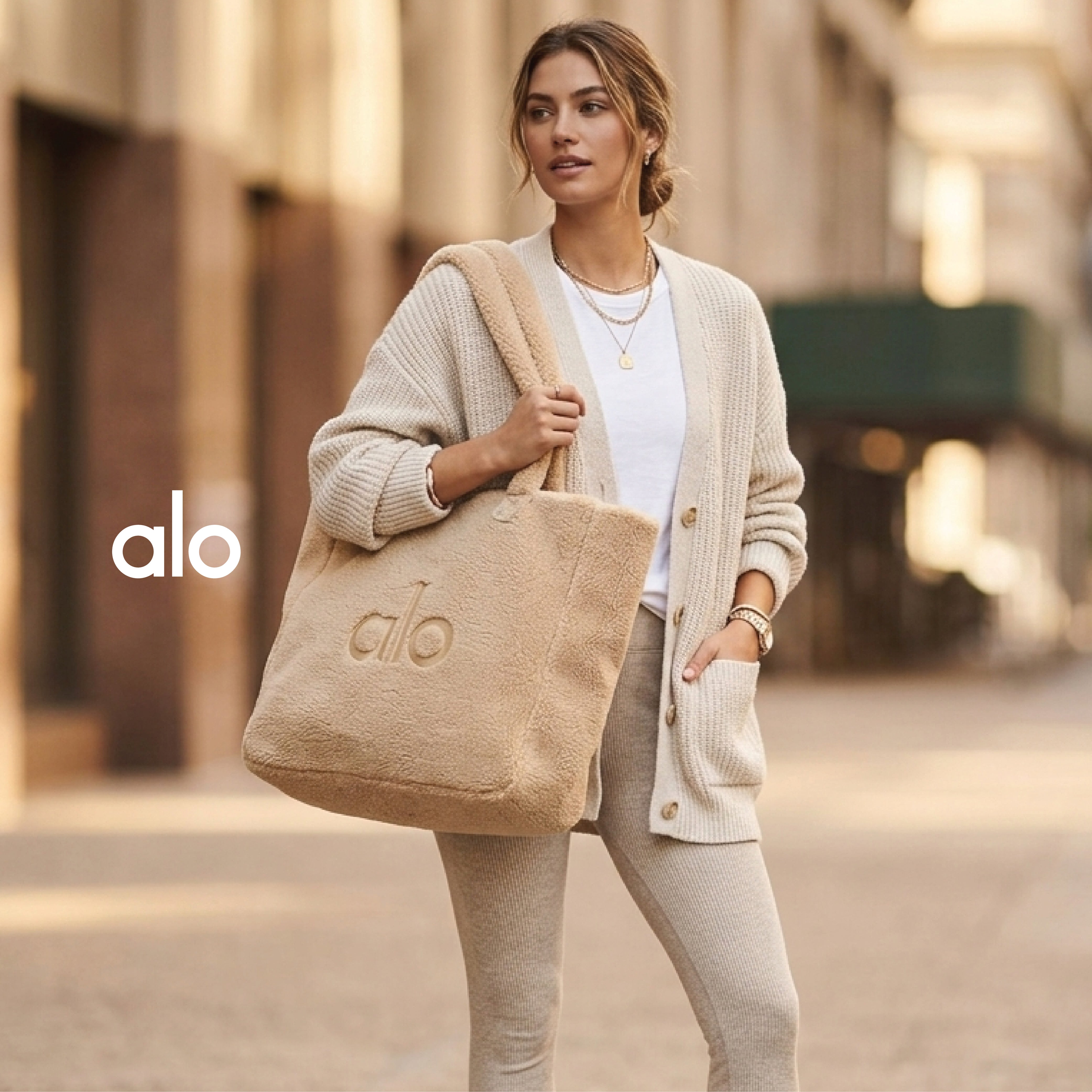 ALO Foxy Sherpa Tote Bag