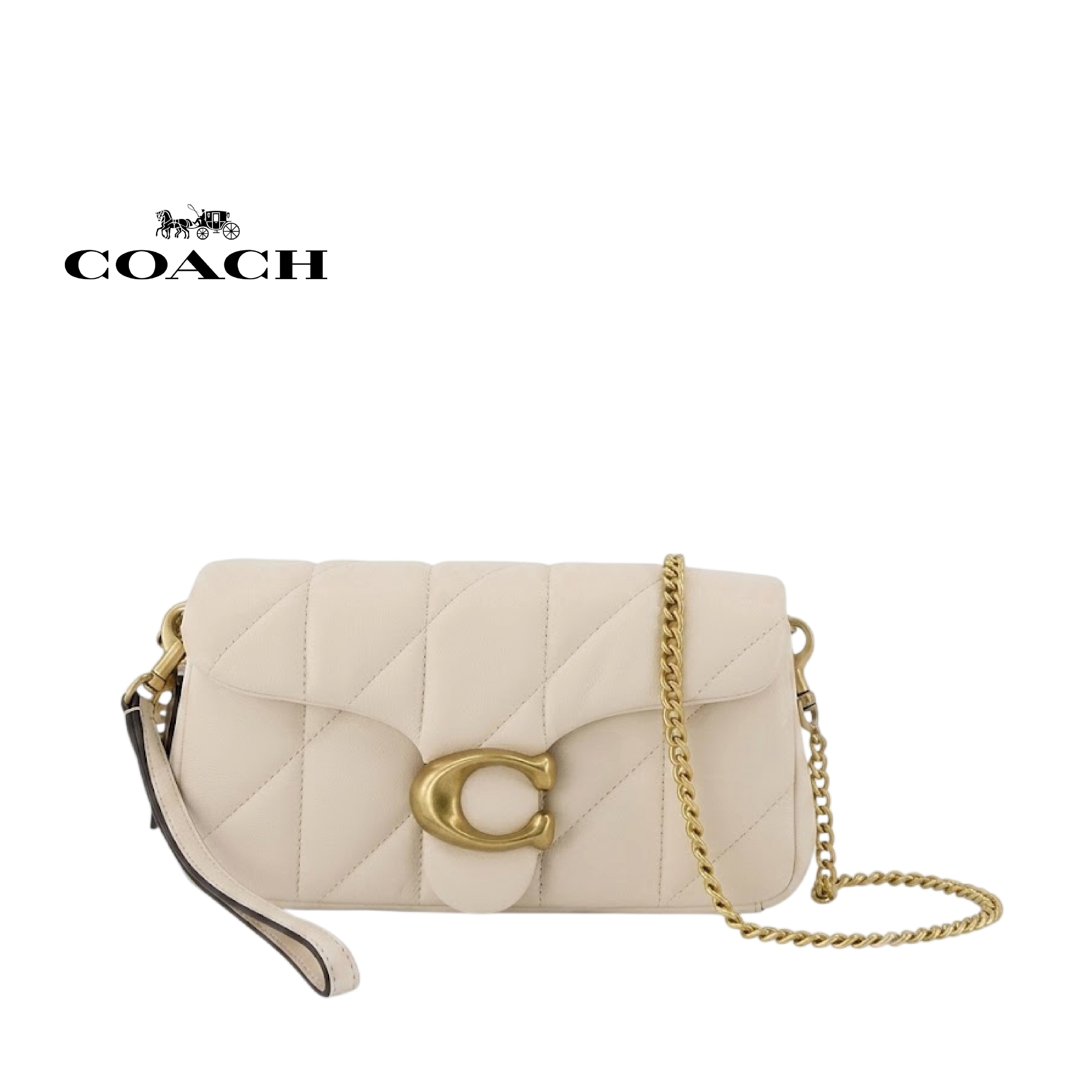 Women's Coach Shoulder Bag With Quilting