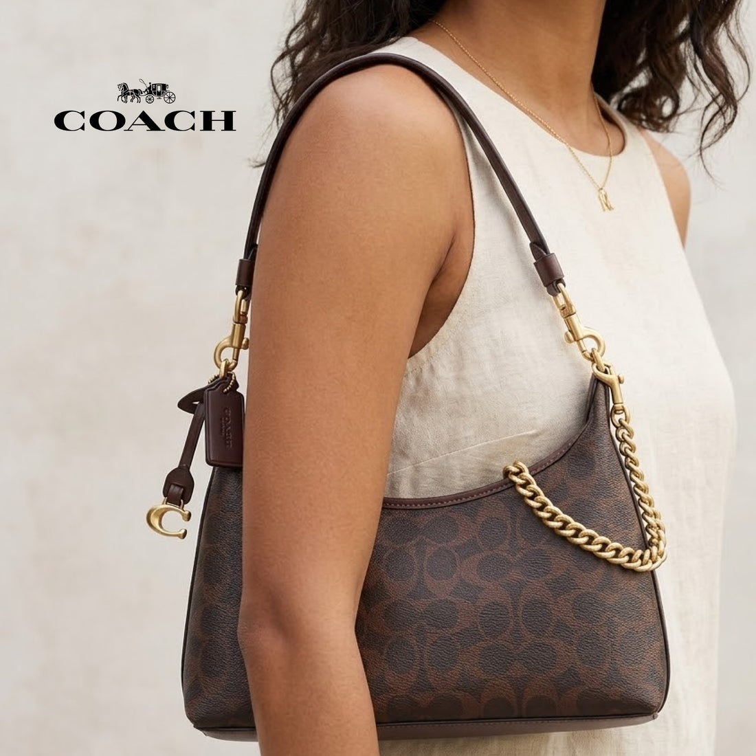 Women's COACH Juliet 25 Shoulder Bag in Signature Canvas
