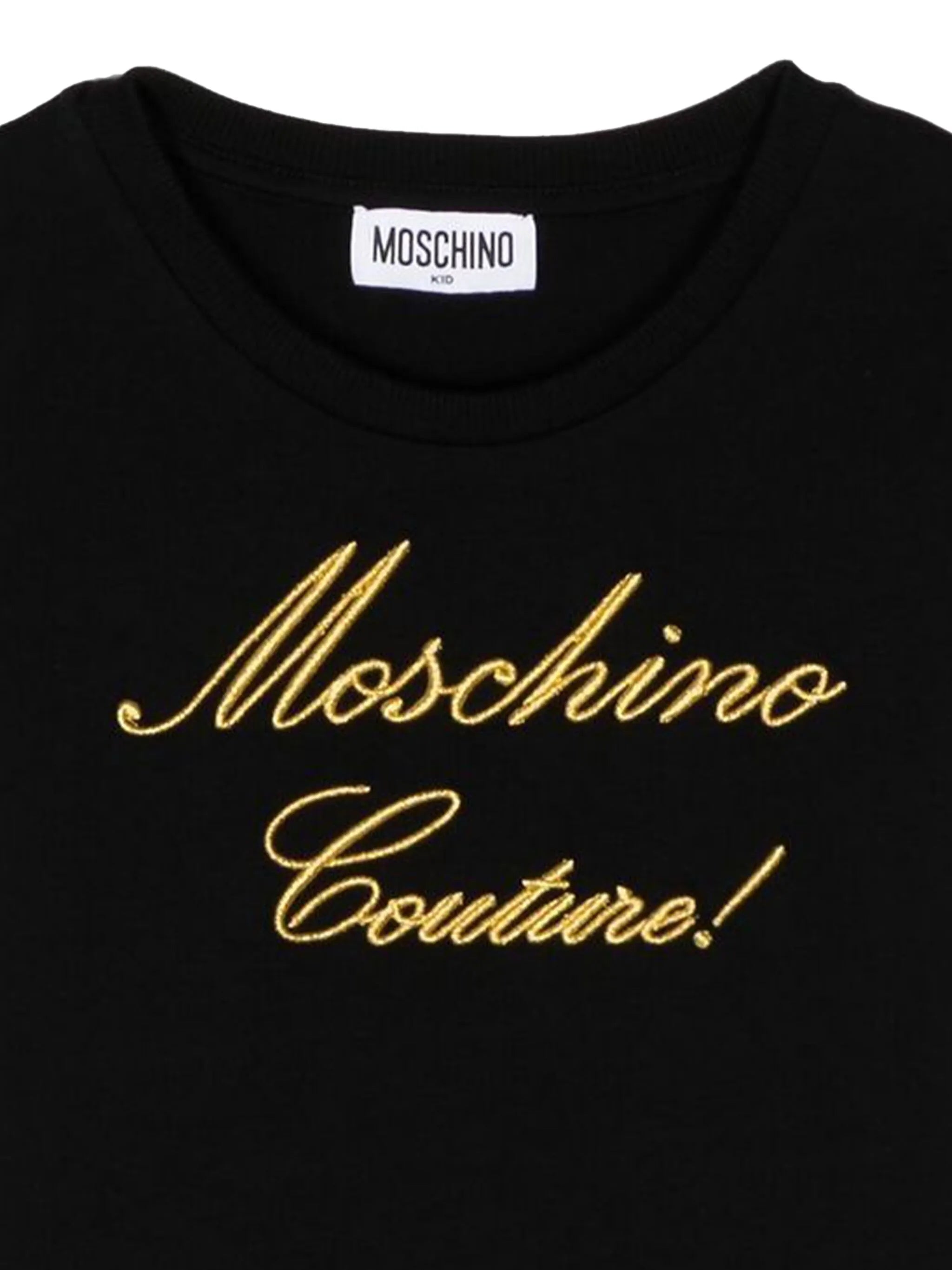Moschino Couture logo-embroidered T-shirt for Kids