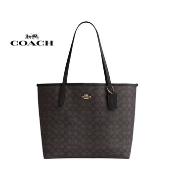 Women's COACH City Tote Bag In Signature Canvas