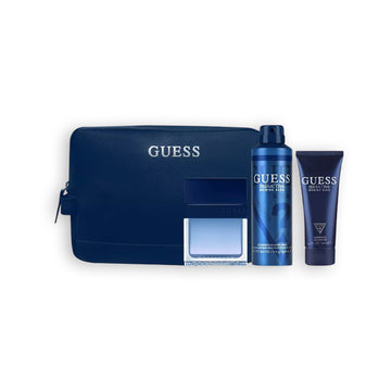 GUESS SEDUCTIVE HOMME BLUE Cologne for Men 4pc SET