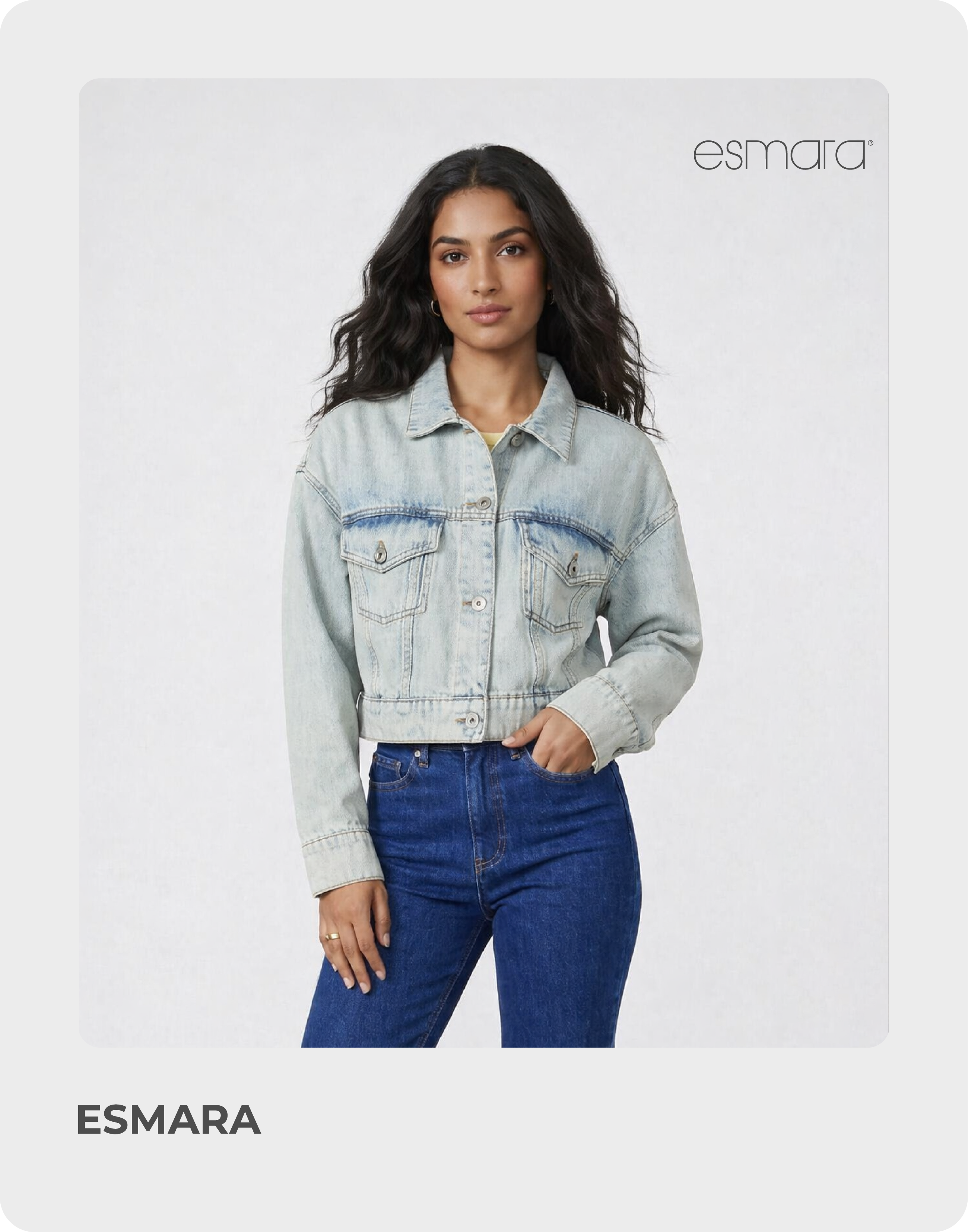 Esmara Blue Button Down Denim Women’s Shirt