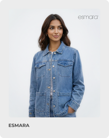 Esmara Blue Button Down Denim Women’s Shirt