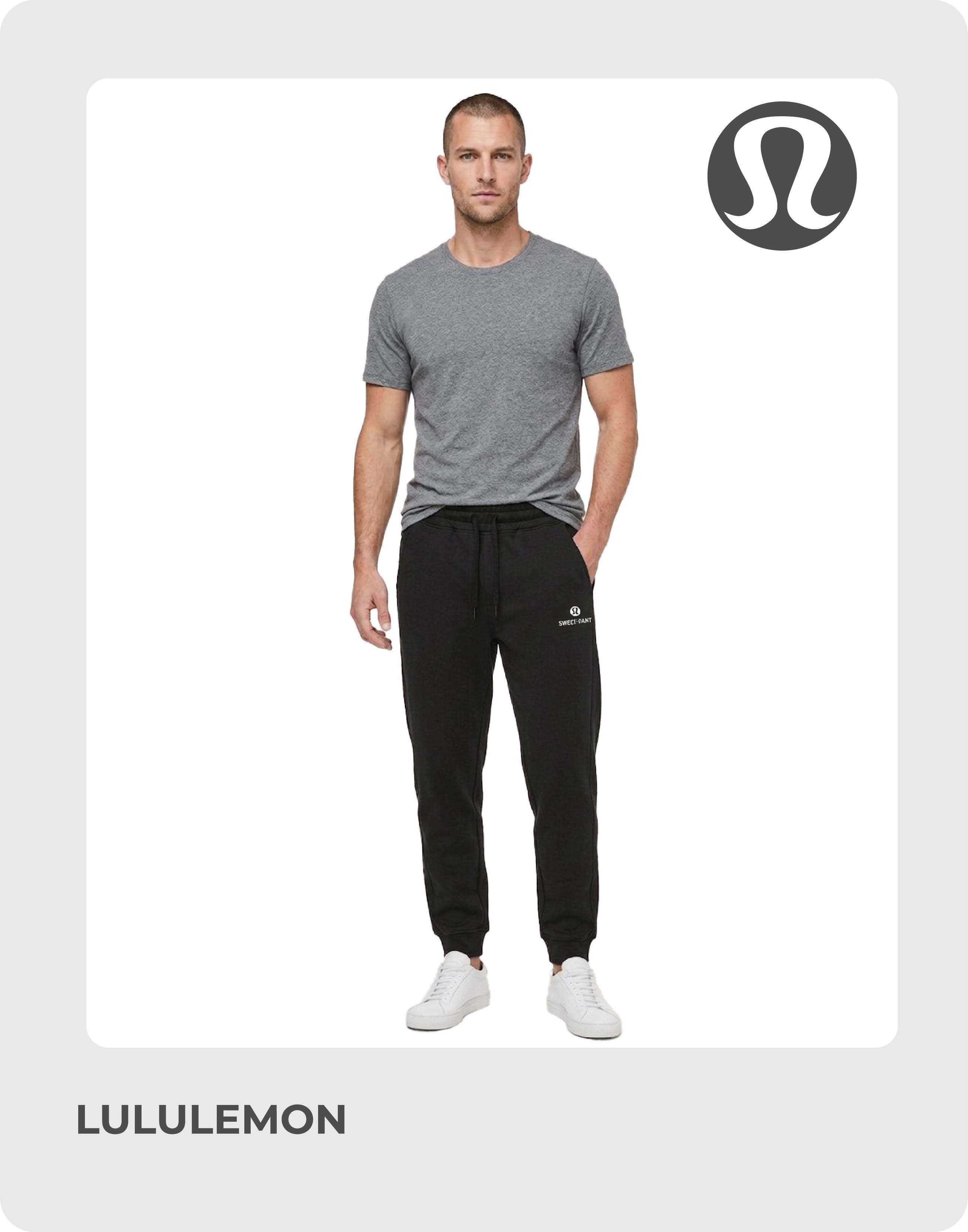 Lululemon jogger sweatpants with Logo embedded