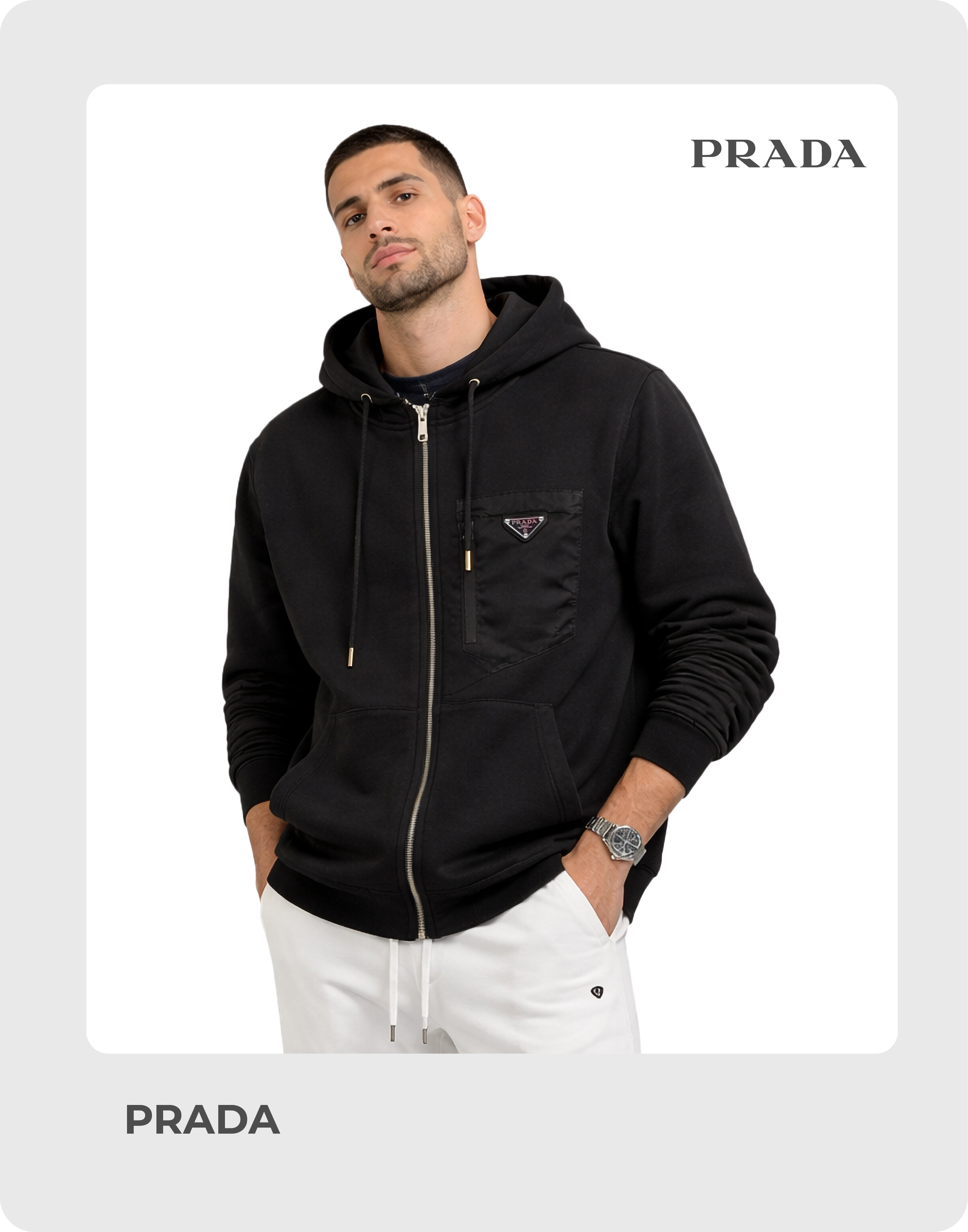 Men's Hoodie With Zipper