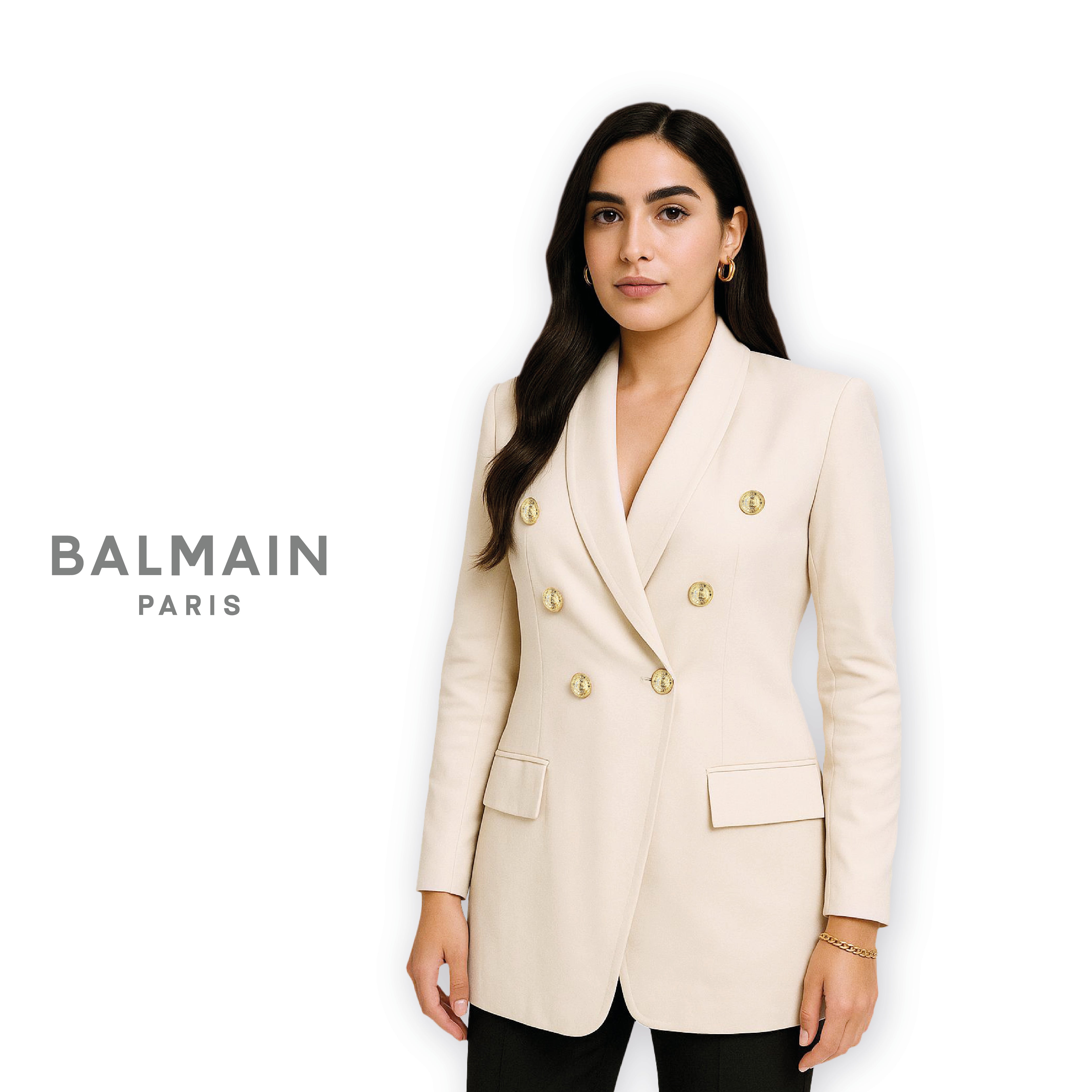 BALMAIN PARIS Women's Overcoat