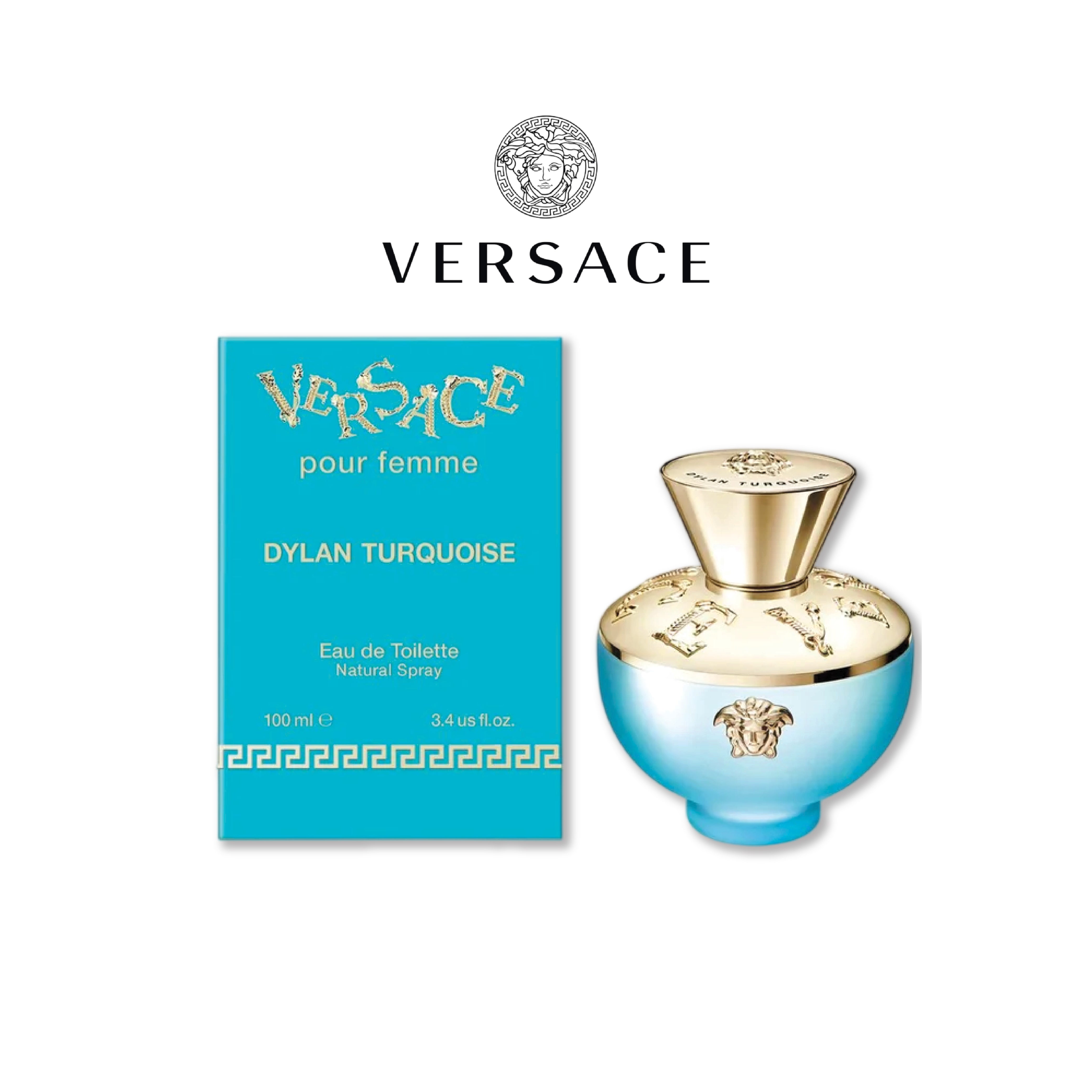 Versace Women's Dylan Turquoise Eau De Toilette 100 Ml