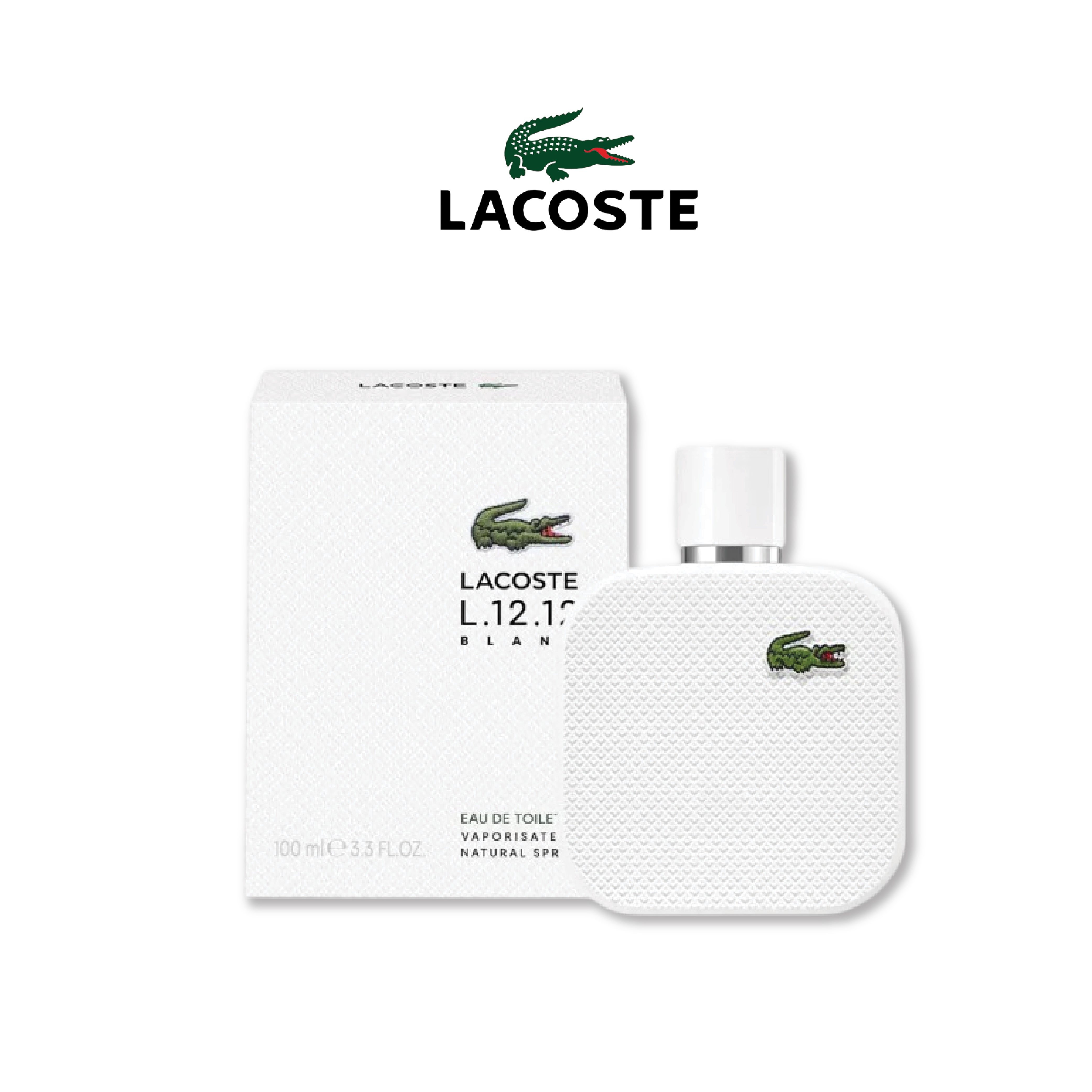 Lacoste L.12.12 Blanc Eau de Lacoste L.12.12 Blanc EDT - 100 ml For Men