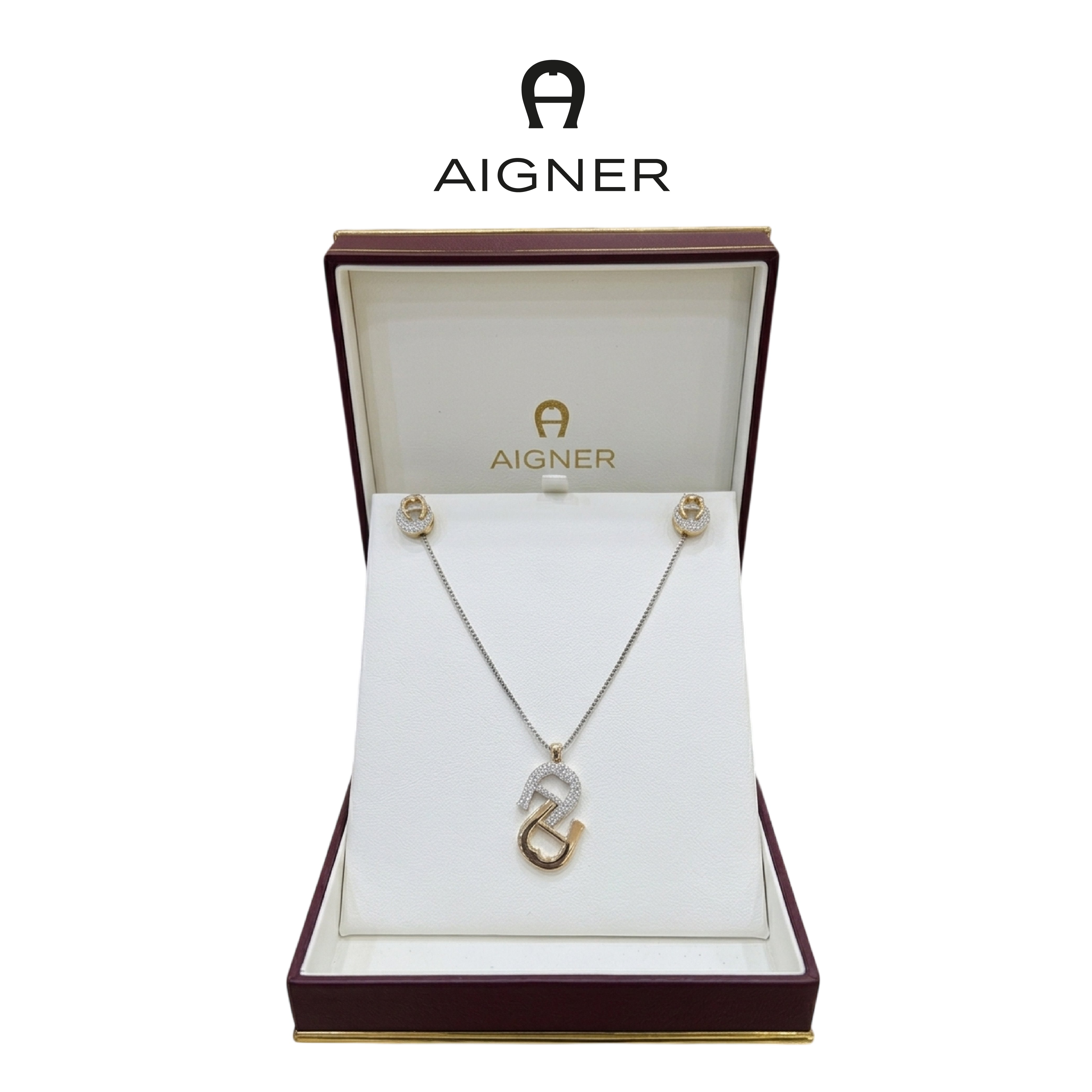 Women's Aigner Necklace & Earing Set
