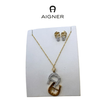 Women's Aigner Necklace & Earing Set