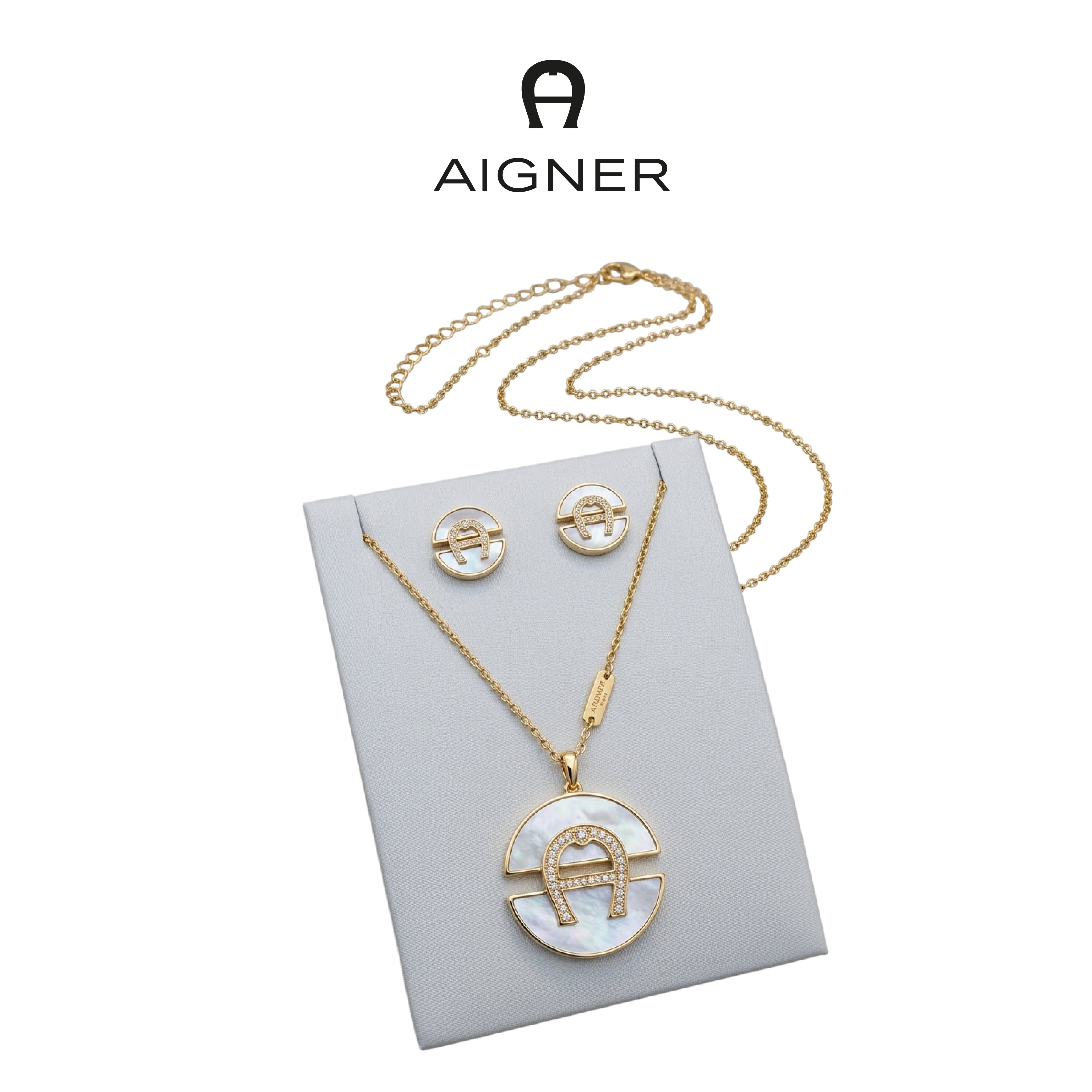 Women's Aigner Necklace & Earing Set.